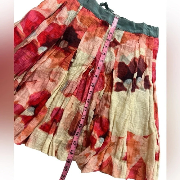 Loft Colorful Pleated Flowy Mini Skirt - Picture 4 of 10
